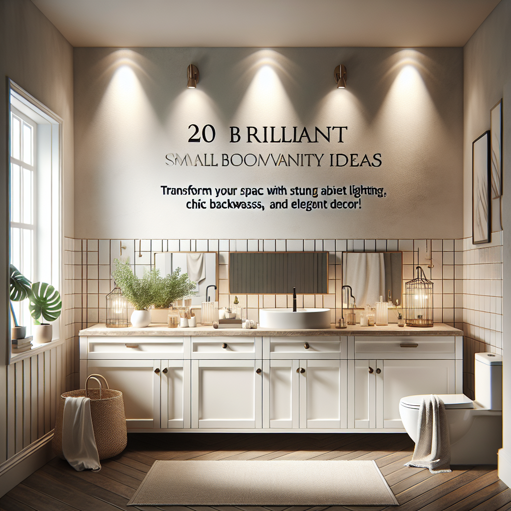 20 Brilliant Small Bathroom Vanity Ideas: Transform Your Space with Stunning Cabinet Lighting, Chic Backsplashes, and Elegant Decor!