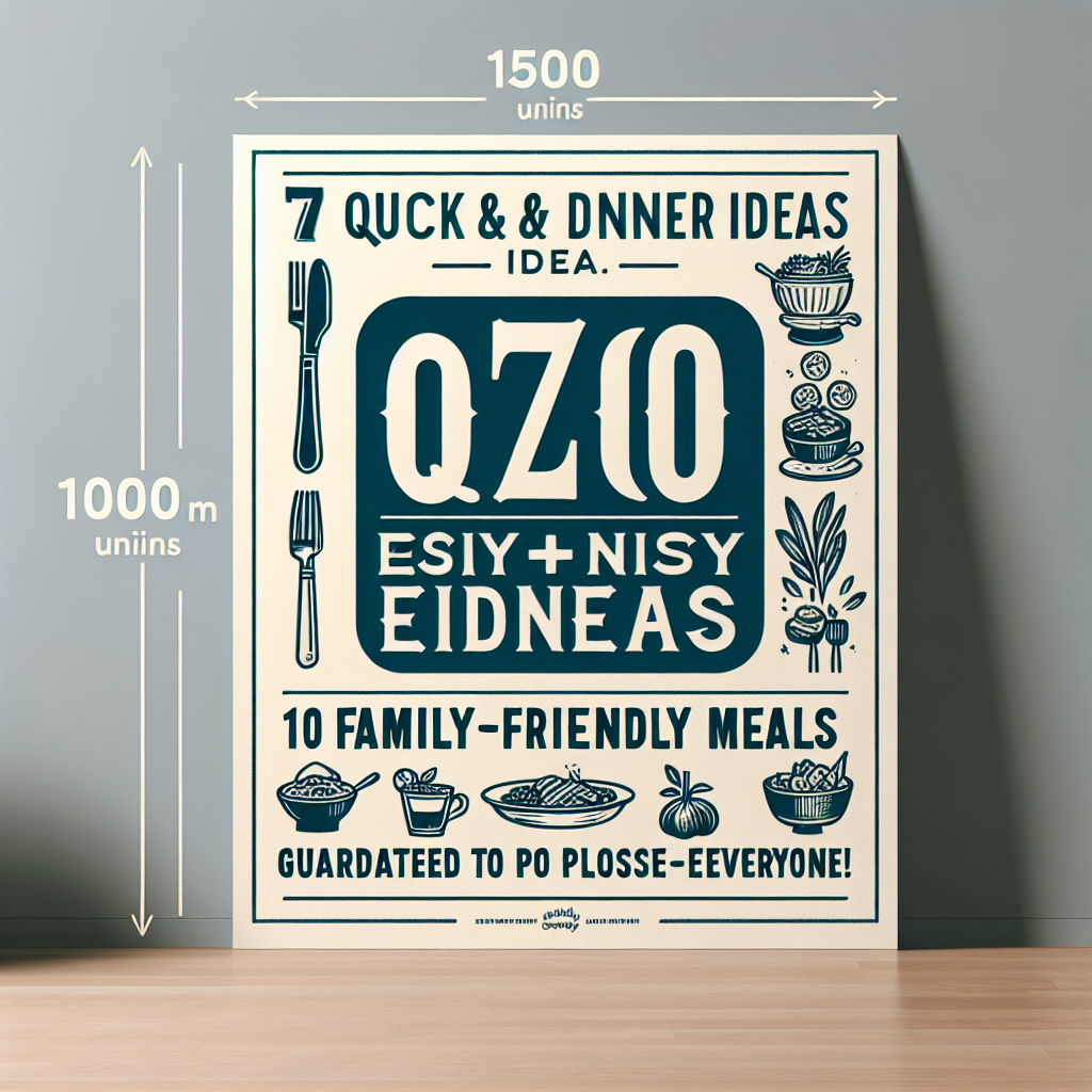 7 Quick & Easy Dinner Ideas: 10 Family-Friendly Meals Guaranteed to Please Everyone!