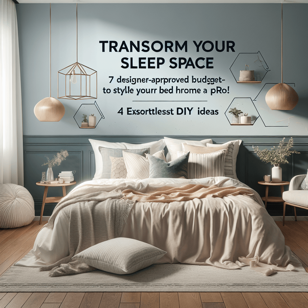 Transform Your Sleep Space: 7 Designer-Approved Budget Hacks to Style Your Bed Like a Pro! 🛏️ (4 Effortless DIY Ideas)
