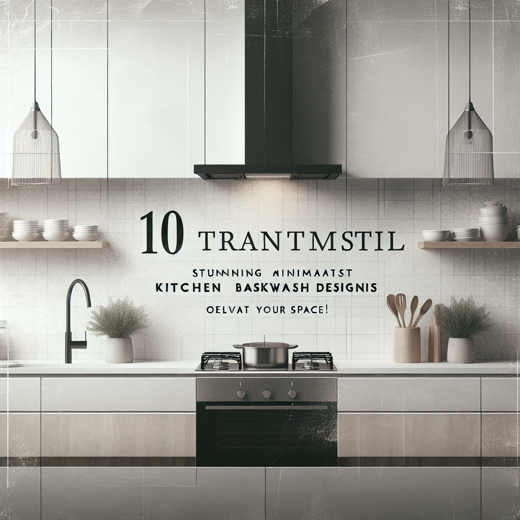 10 Transformative Tips: 50 Stunning Minimalist Kitchen Backsplash Designs to Elevate Your Space!