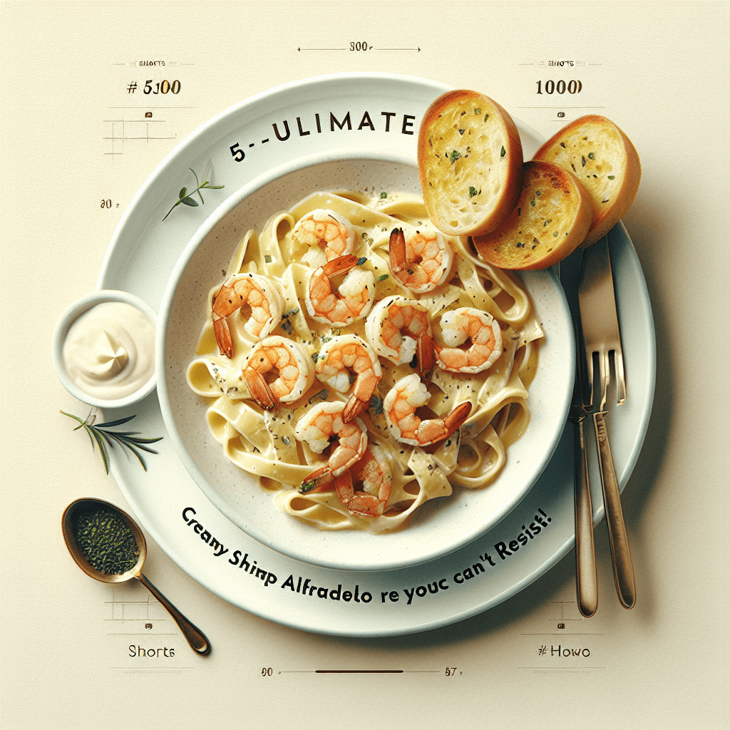 5-Minute Ultimate Creamy Shrimp Alfredo Recipe You Can’t Resist! #Shorts #HowTo