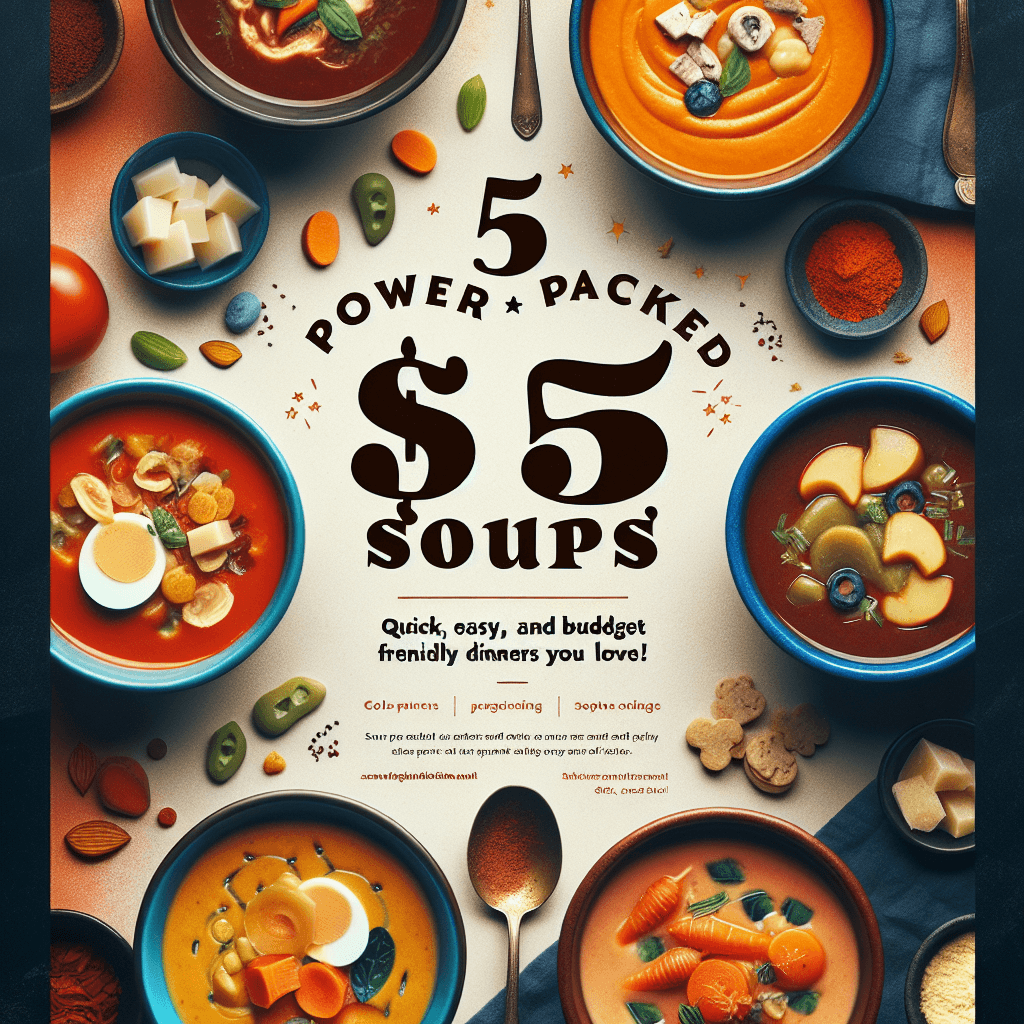 5 Power-Packed $5 Soups: Quick, Easy, and Budget-Friendly Dinners You’ll Love!