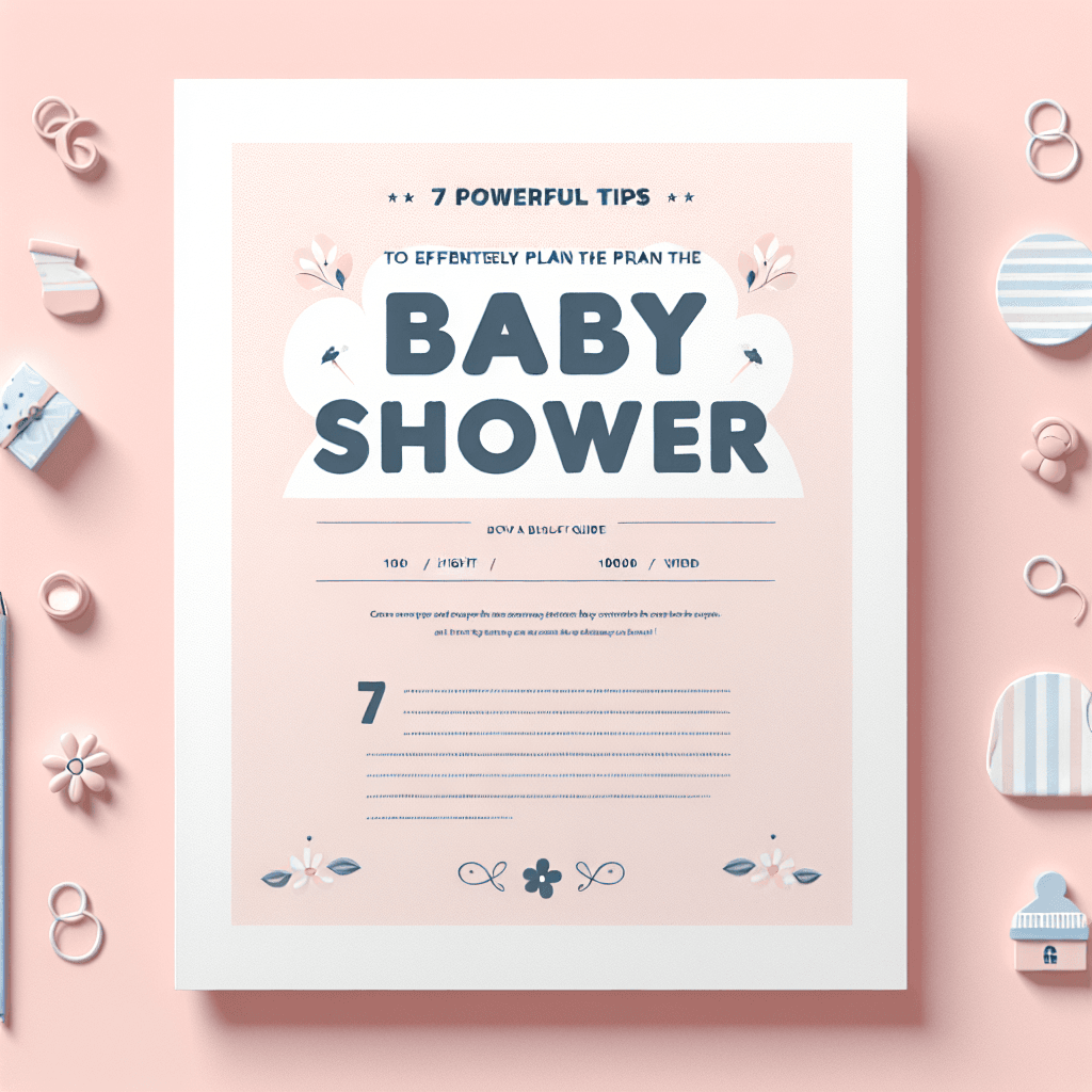 7 Powerful Tips to Effortlessly Plan the Perfect Baby Shower: Your Ultimate Guide!