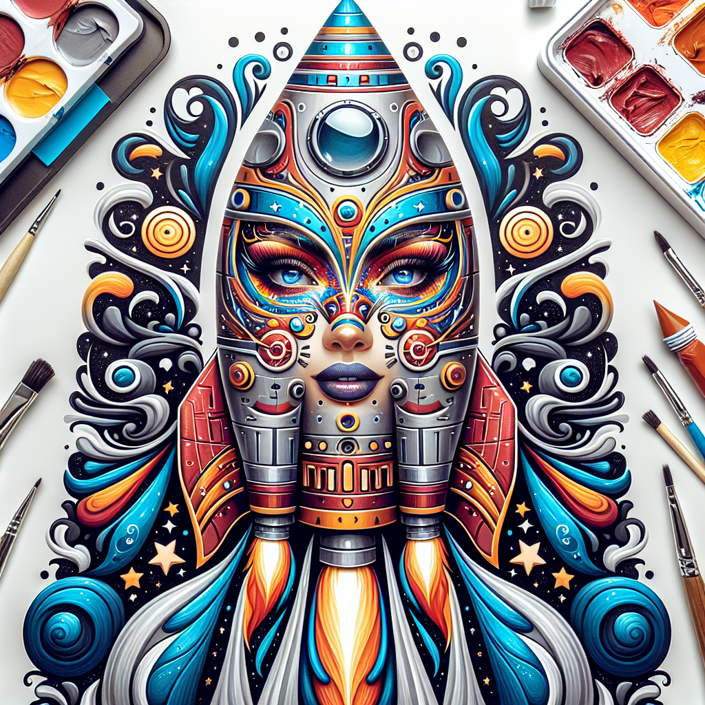 5 Easy Steps to Create a Stunning Rocketship Face Paint Design: Master the Art with Arielpaints!