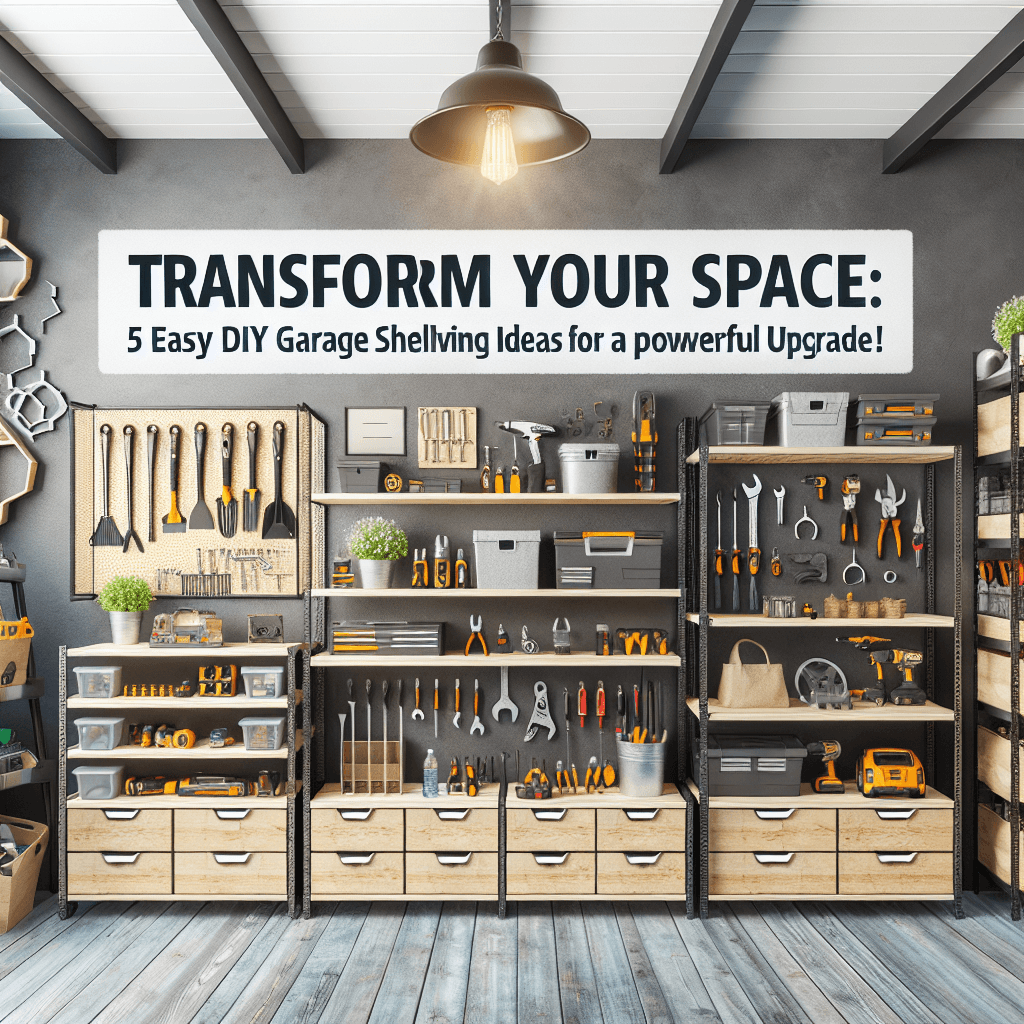 Transform Your Space: 5 Easy DIY Garage Shelving Ideas for a Powerful Upgrade!