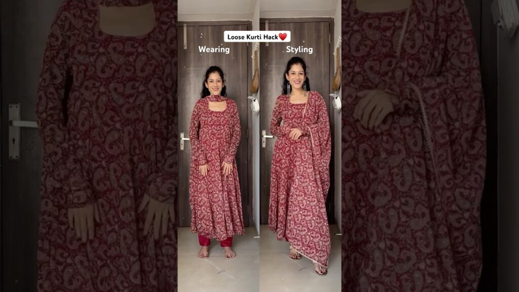 7 Powerful Hacks to Transform Your Loose Kurti: Styling Tips You Can’t Miss! #FashionHacks #YouTubeShorts