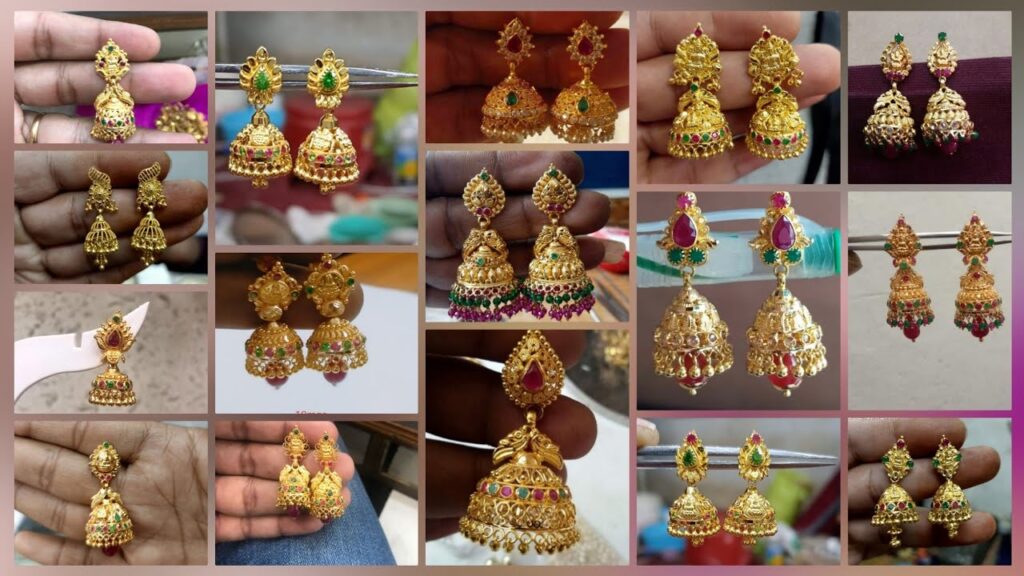 10 Stunning Gold Jhumkas Designs: Explore the Ultimate Bridal Collection with Weight Details!
